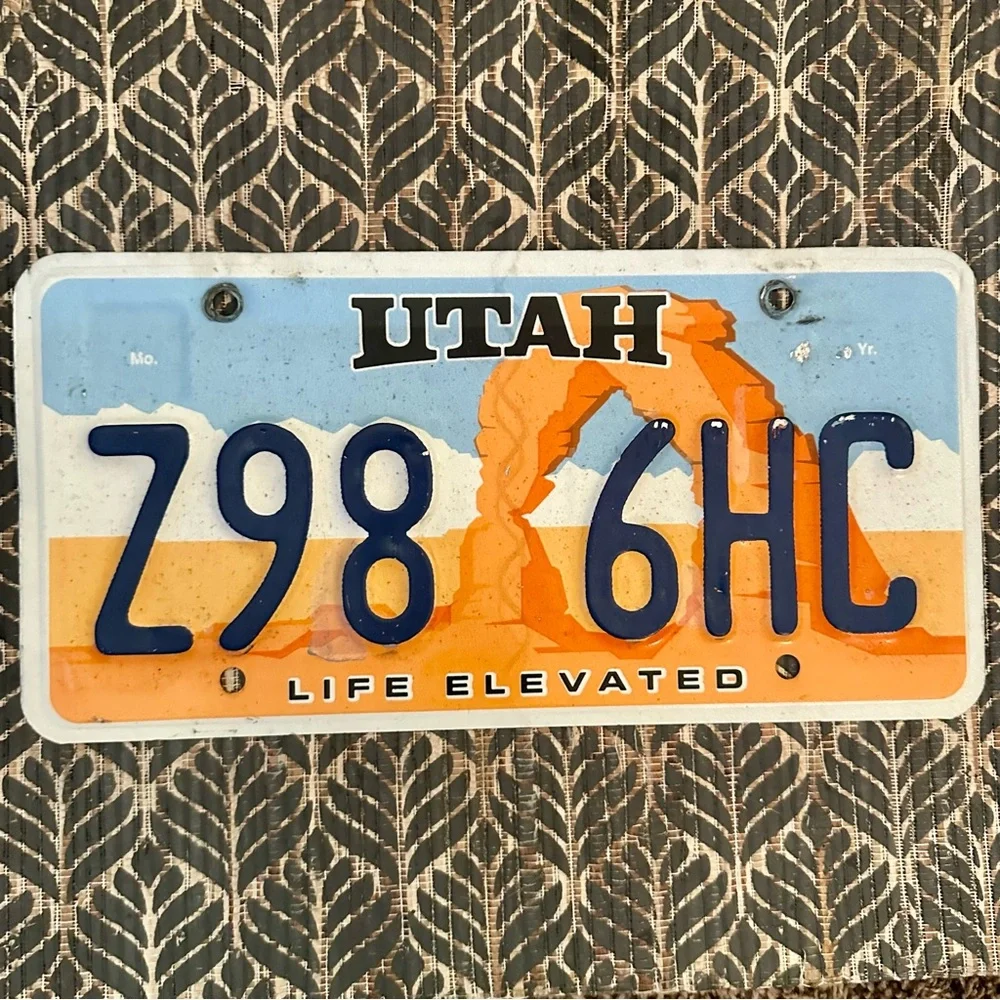 Utah Life Elevated License Plate